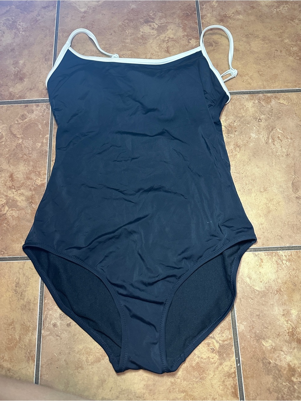 Boden Black and White One-Piece Swimsuit- 8